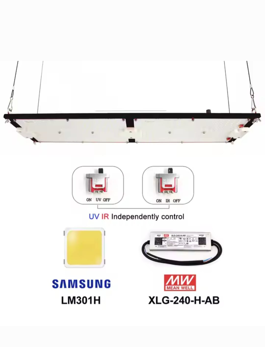 Painel de Led 240w lm301h Samsumg Quantum Board