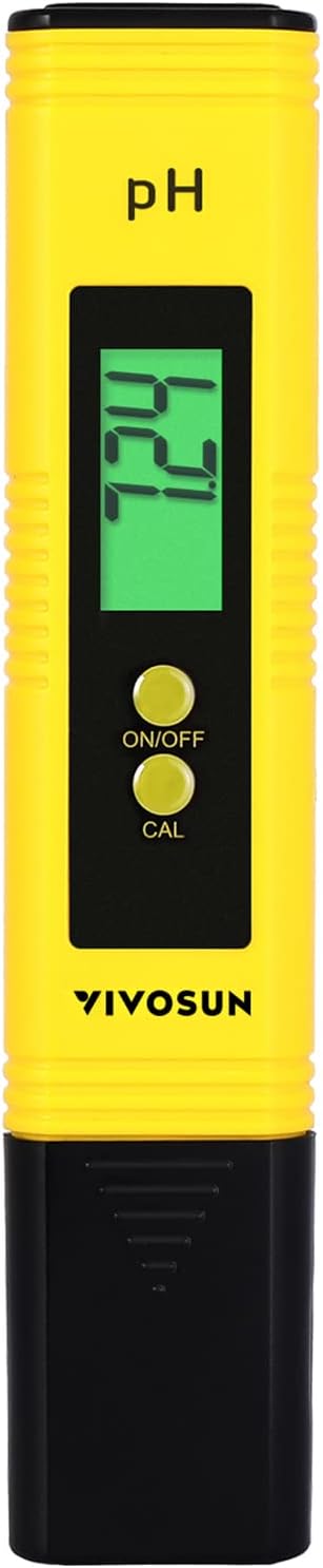 Medidor de PH Vivosun amarelo
