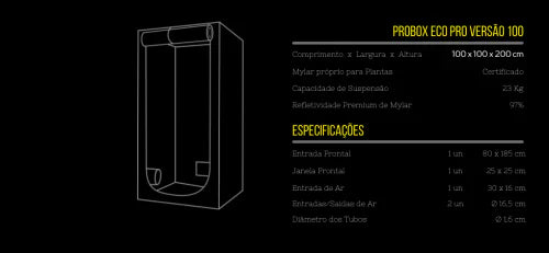 Estufa Garden High Pro - Probox Ecopro 100