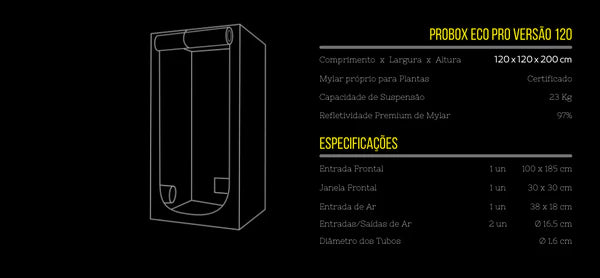 Estufa Garden High Pro - Probox Ecopro 150