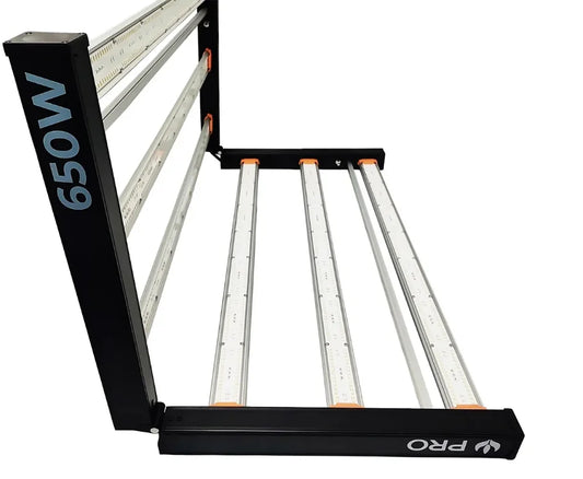 Painel de Led Master Plants Quantum Barra PRO 650W Dobrável / Chip Samsung LM301H + Deep RED 660nm + Deep BLUE 450nm