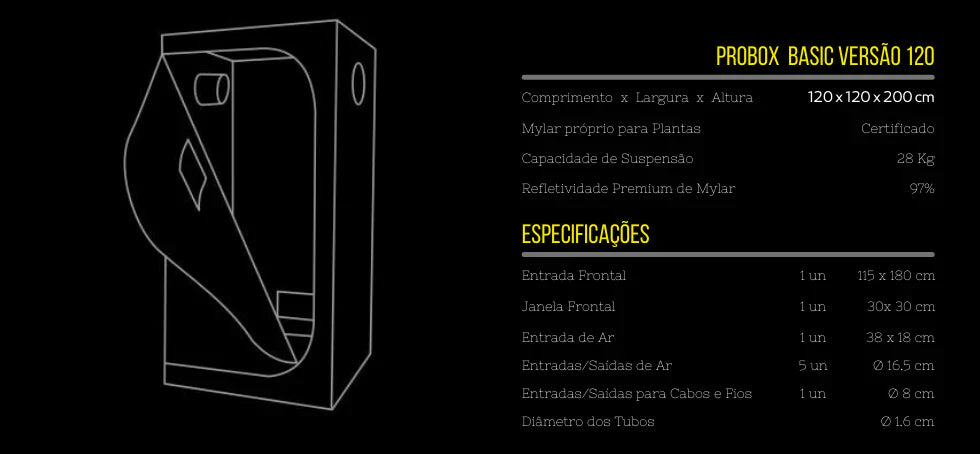 Estufa Garden High Pro - Probox Basic 120