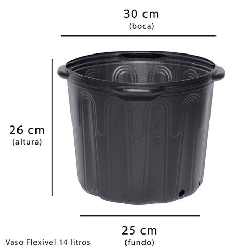 Vaso Nutriplan 14L com alça