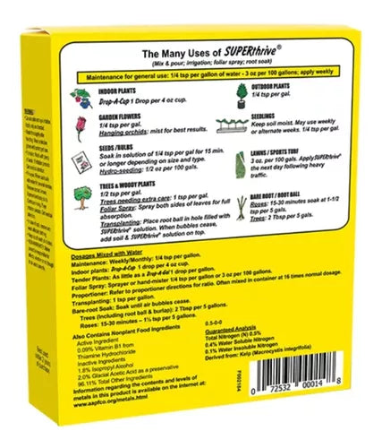 Hormônio Enraizador Superthrive Original 120ml