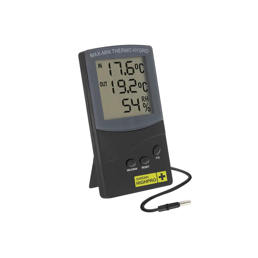 Termo-Higrômetro ProHygro Medium C/ Sonda Externa - Garden HighPro