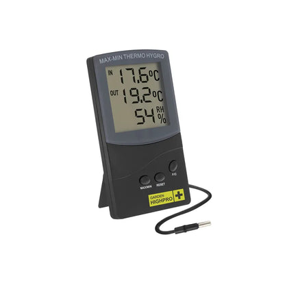 Termo-Higrômetro ProHygro Medium C/ Sonda Externa - Garden HighPro