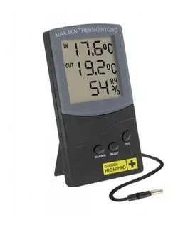 Termo-Higrômetro ProHygro Medium C/ Sonda Externa - Garden HighPro
